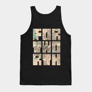 Fort Worth, USA City Map - Vintage Tank Top